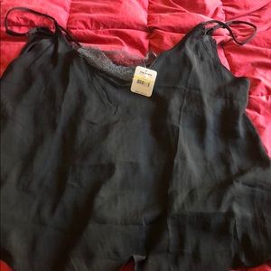 Free people cami with built in lace bandeau